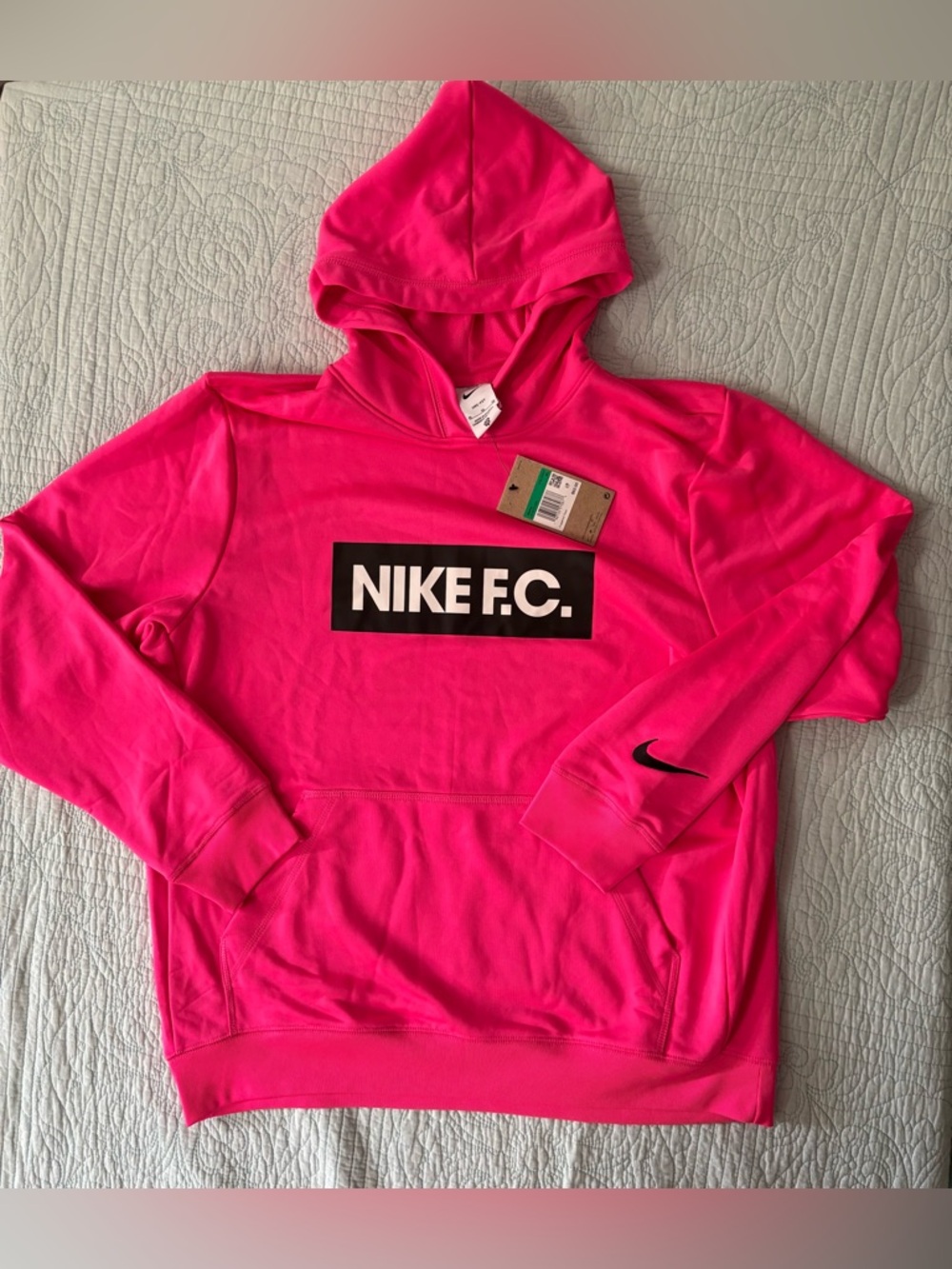 Nike F.C. Hot Pink Hoodie Soccer women’s XL